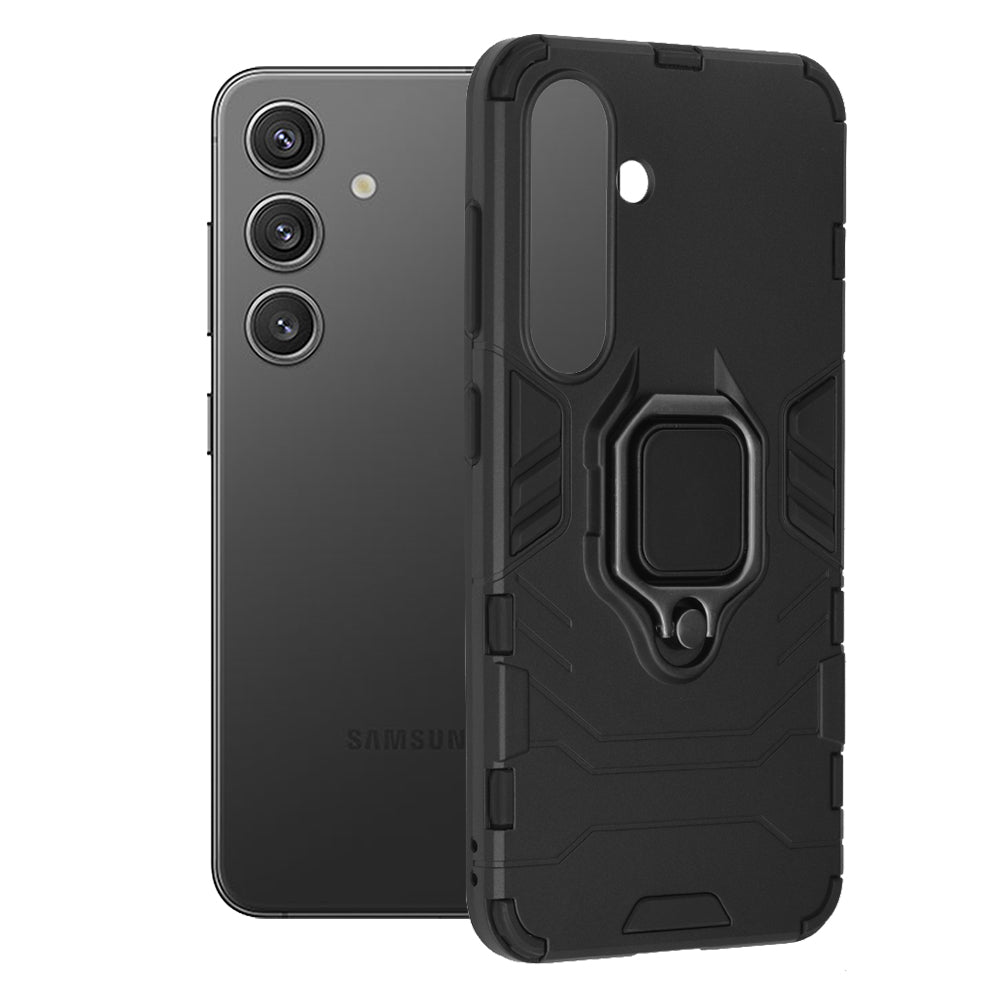 Puzdro pre Samsung Galaxy S24 S921, Techsuit, Shield, Čierne