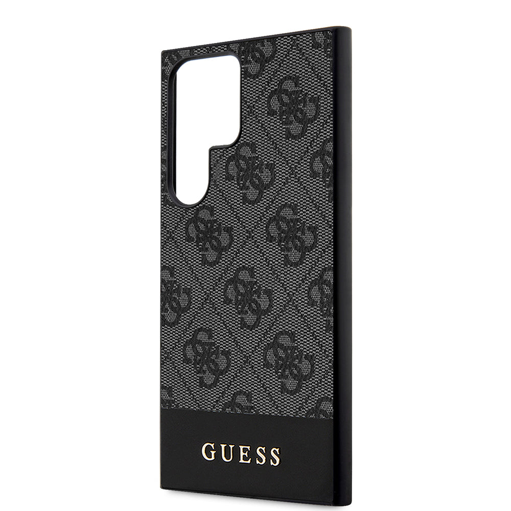 Puzdro pre Samsung Galaxy S24 Ultra S928, Guess, 4G Stripe, Čierne