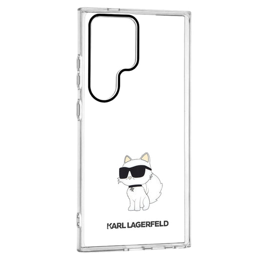 Puzdro pre Samsung Galaxy S24 Ultra S928, Karl Lagerfeld, IML Luxury Choupette, Priehľadné
