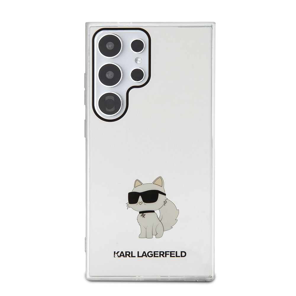 Puzdro pre Samsung Galaxy S24 Ultra S928, Karl Lagerfeld, IML Luxury Choupette, Priehľadné