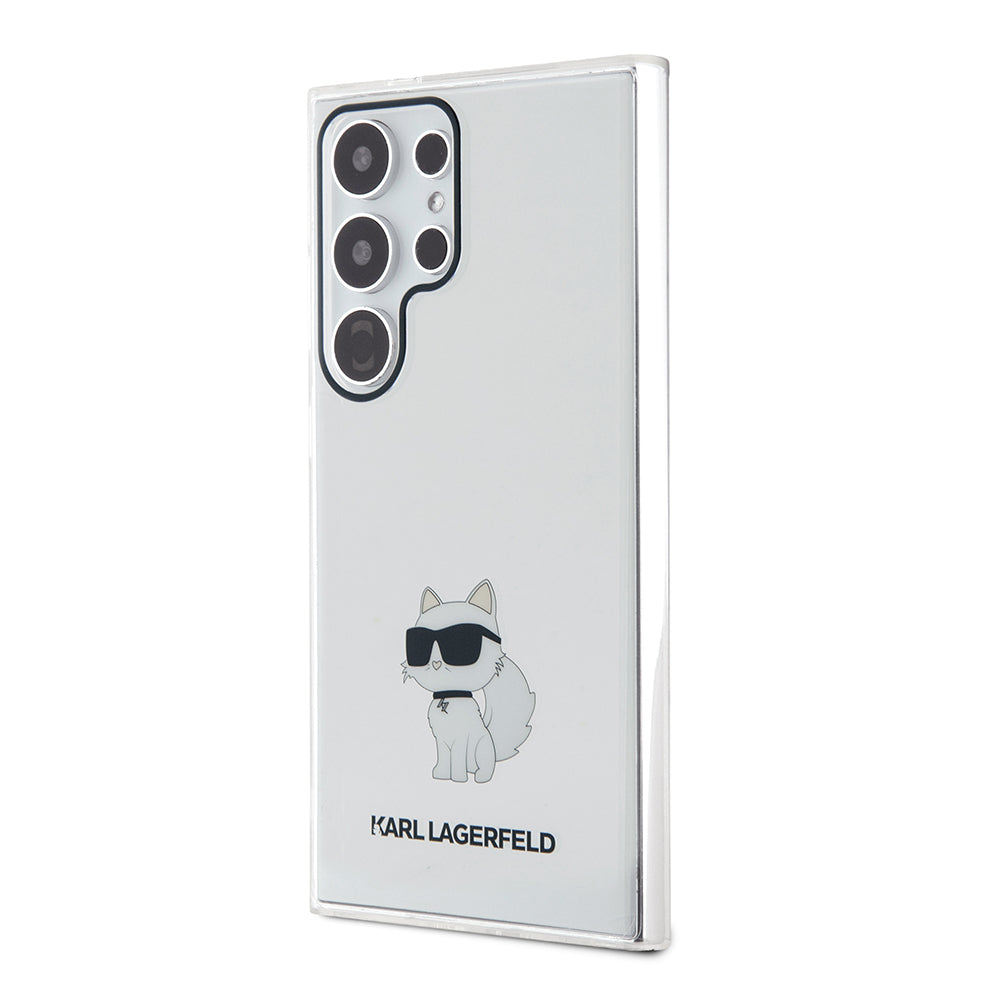 Puzdro pre Samsung Galaxy S24 Ultra S928, Karl Lagerfeld, IML Luxury Choupette, Priehľadné