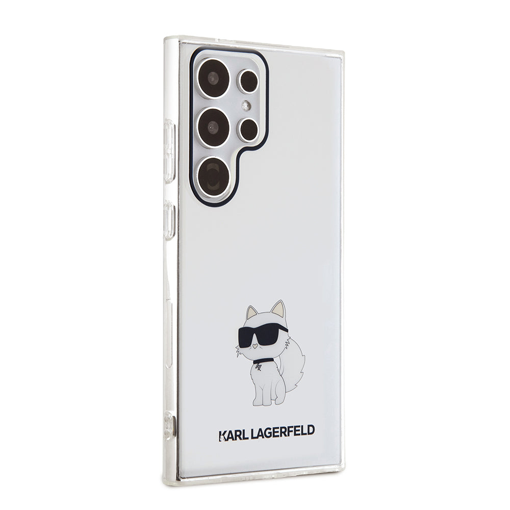 Puzdro pre Samsung Galaxy S24 Ultra S928, Karl Lagerfeld, IML Luxury Choupette, Priehľadné