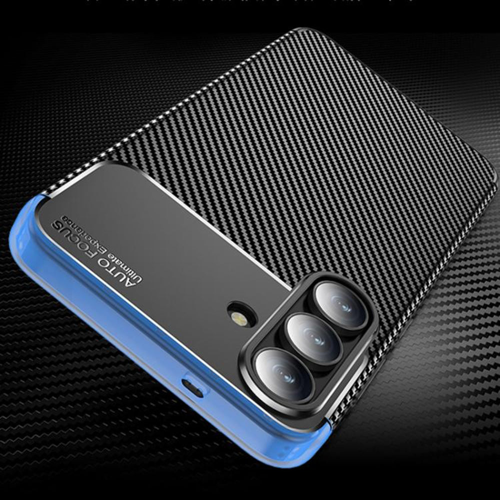 Puzdro na Samsung Galaxy S25 FE, Techsuit, CarbonFiber, Čierne