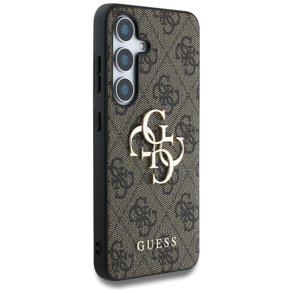 Case for Samsung Galaxy S25+ S936, Guess, 4G Big Logo, Brown