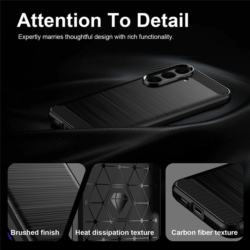 Puzdro pre Samsung Galaxy S26 FE S741 / S25 FE, Techsuit, Karbón, Čierne