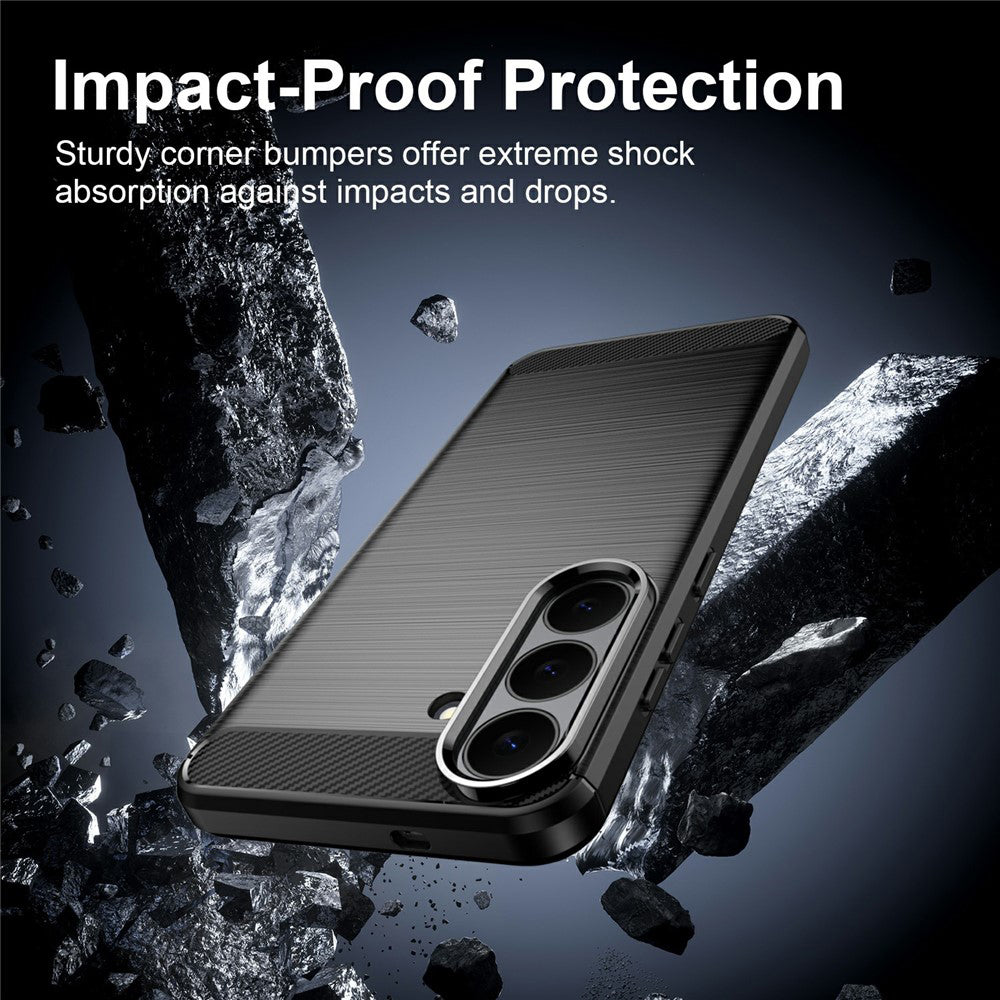 Puzdro pre Samsung Galaxy S26 FE S741 / S25 FE, Techsuit, Karbón, Čierne