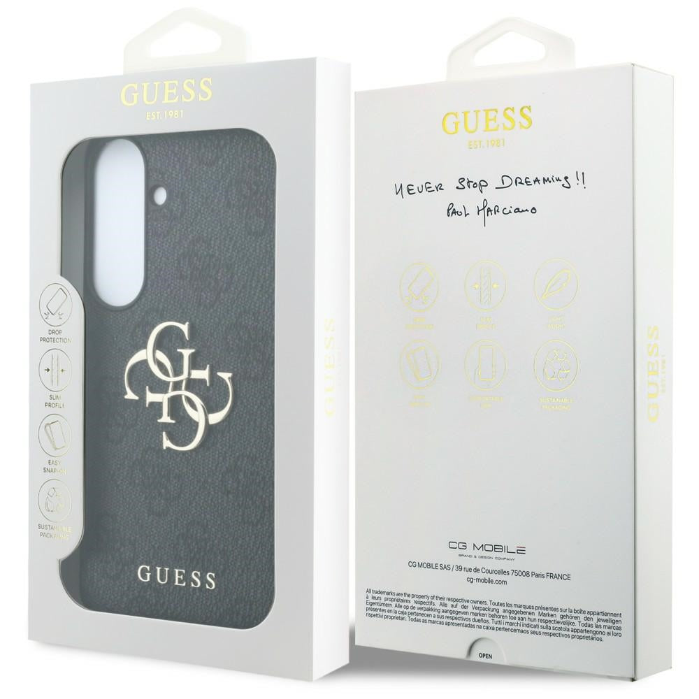 Puzdro pre Samsung Galaxy S26 FE S741, Guess, 4G kovové logo, čierne