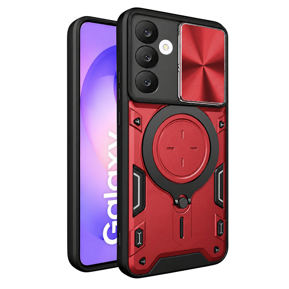 Puzdro na Samsung Galaxy S26 FE S741 / S25 FE, Techsuit, CamGuard Pro, červené