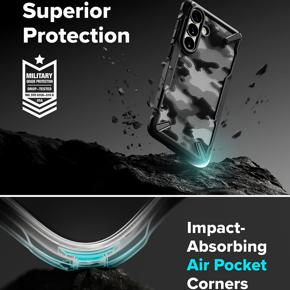 Puzdro pre Samsung Galaxy S26 Plus S947, Ringke, Fusion X, Camuflaj