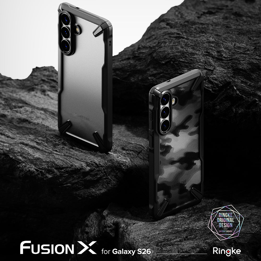 Puzdro pre Samsung Galaxy S26 Plus S947, Ringke, Fusion X, Čierne
