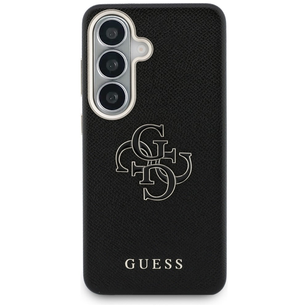 Puzdro pre Samsung Galaxy S26 Plus S947, Guess, 4G Grained Big and Classic Logo, Čierne
