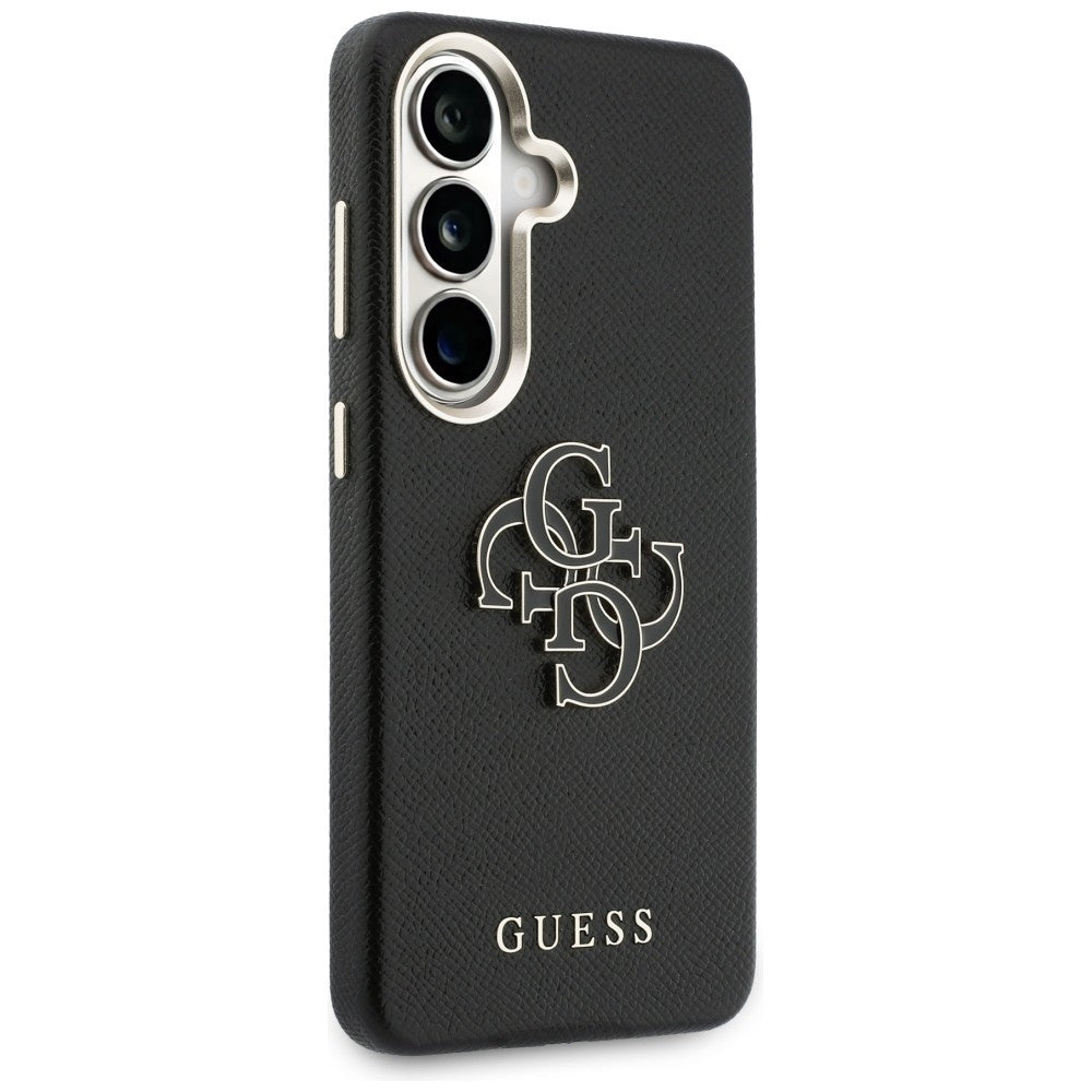 Puzdro pre Samsung Galaxy S26 Plus S947, Guess, 4G Grained Big and Classic Logo, Čierne