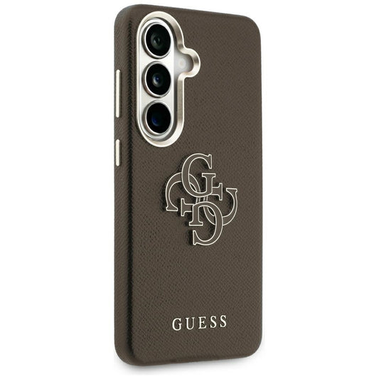 Puzdro pre Samsung Galaxy S26 S942, Guess, 4G Grained Big and Classic Logo, Hnedé