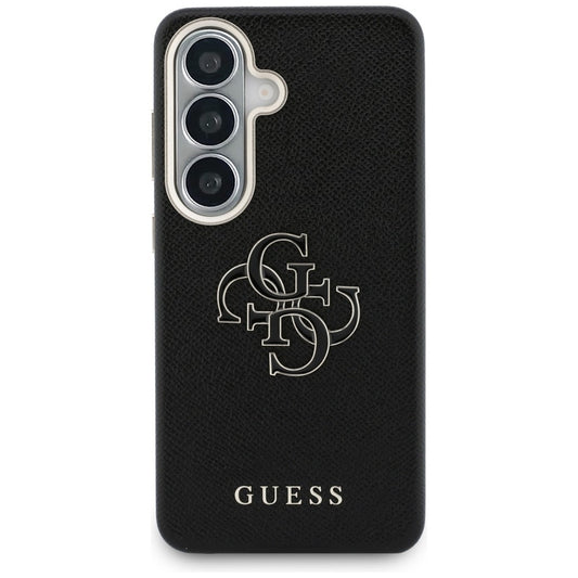 Puzdro pre Samsung Galaxy S26 S942, Guess, 4G Grained Big and Classic Logo, Čierne