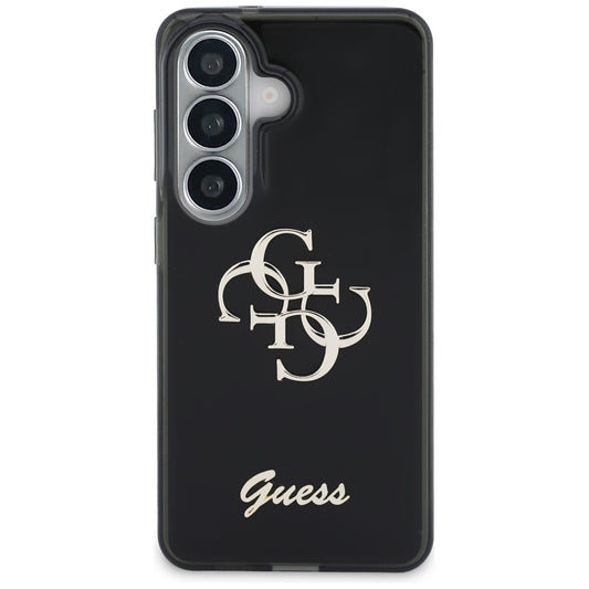 Puzdro pre Samsung Galaxy S26 S942, Guess, IML Big Metal 4G Script, Čierne