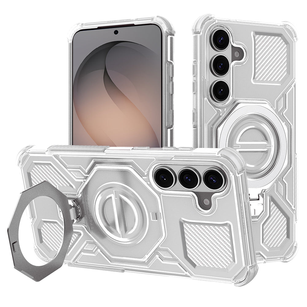 Puzdro pre Samsung Galaxy S26 S942, Techsuit, Carbon Shield Pro, Biela