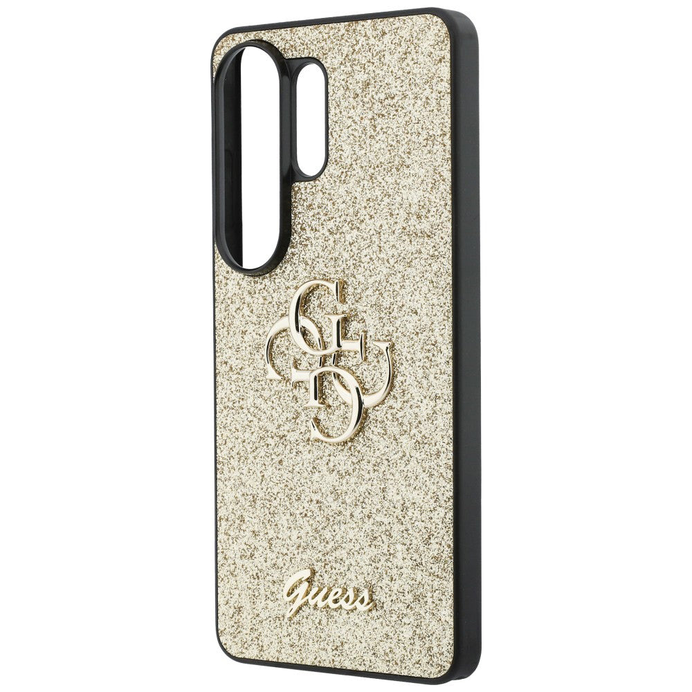 Puzdro pre Samsung Galaxy S26 Ultra S948, Guess, Fixed Glitter Big 4G Metal Frame, Zlaté