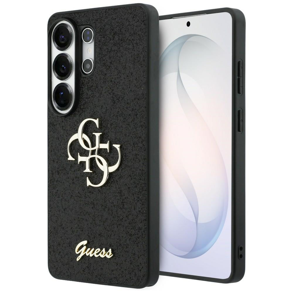 Puzdro pre Samsung Galaxy S26 Ultra S948, Guess, Fixed Glitter Big 4G Metal Frame, Čierne