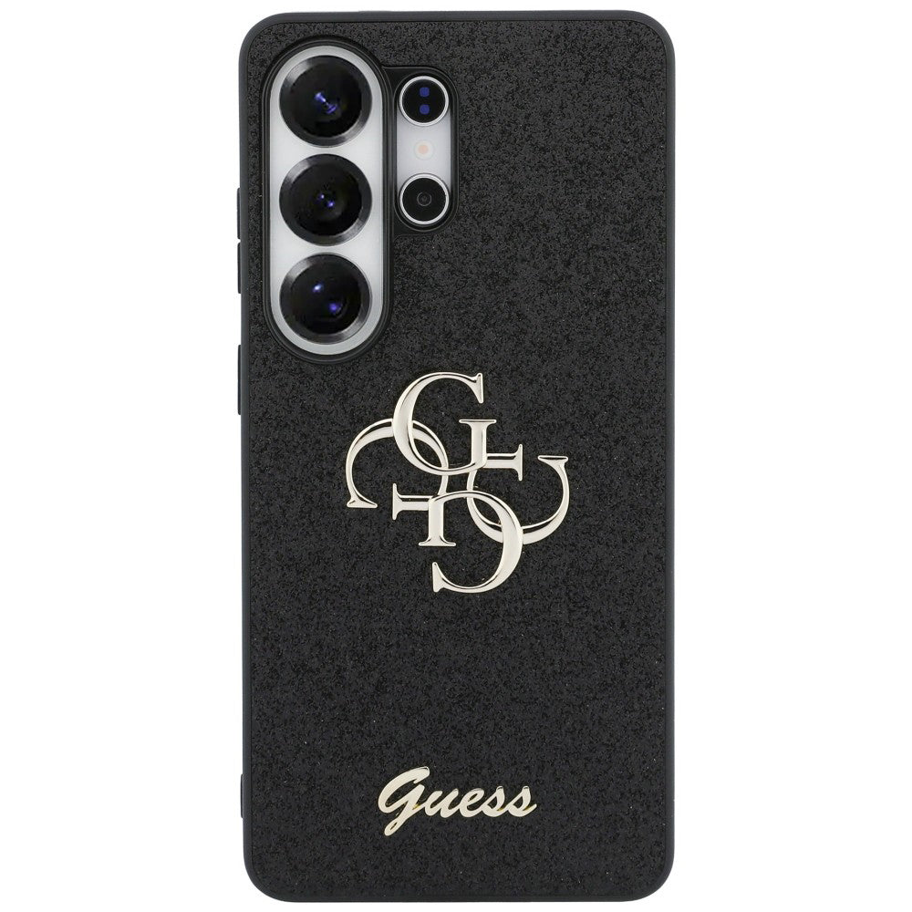Puzdro pre Samsung Galaxy S26 Ultra S948, Guess, Fixed Glitter Big 4G Metal Frame, Čierne