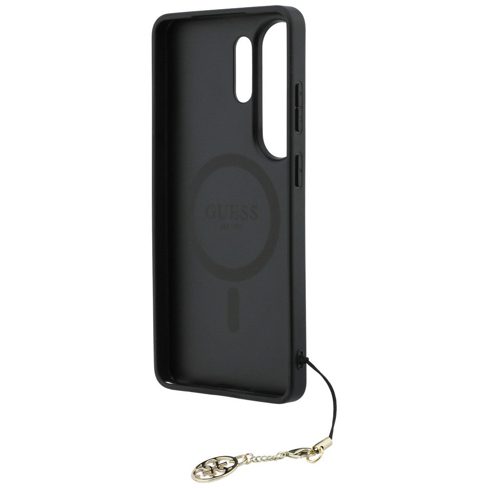 Puzdro pre Samsung Galaxy S26 Ultra S948, Guess, 4G Classic Logo Charm, Čierne