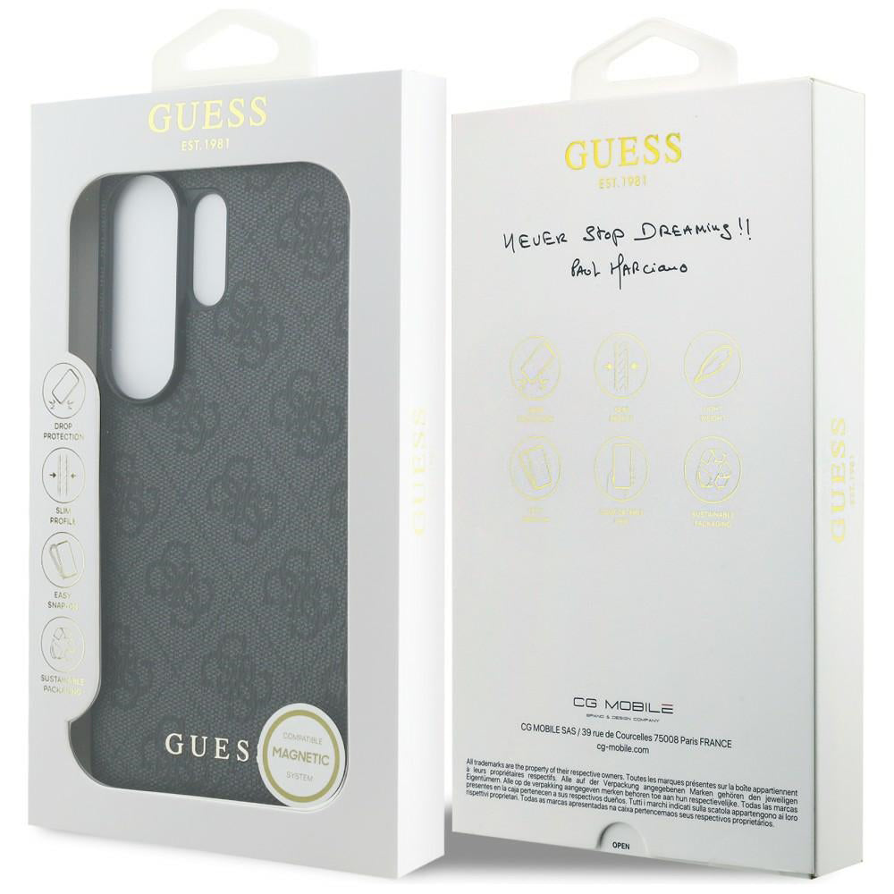Puzdro pre Samsung Galaxy S26 Ultra S948, Guess, 4G Classic Logo Charm, Čierne