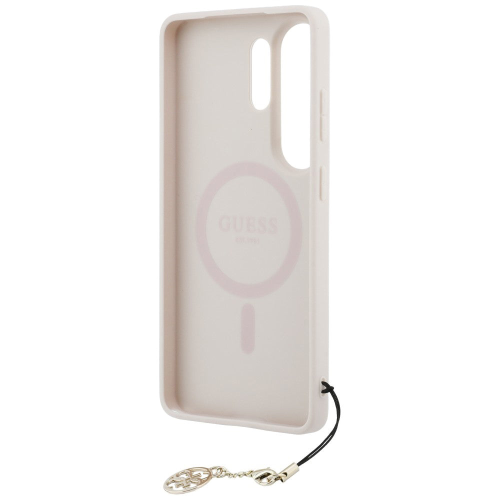 Puzdro pre Samsung Galaxy S26 Ultra S948, Guess, 4G Classic Logo Charm, Ružové