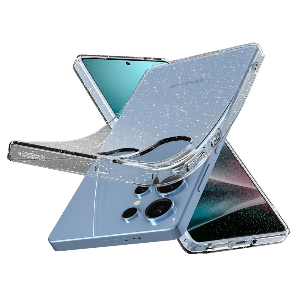 Puzdro pre Samsung Galaxy S26 Ultra S948, Spigen, Liquid Crystal Glitter, Transparentné ACS10673
