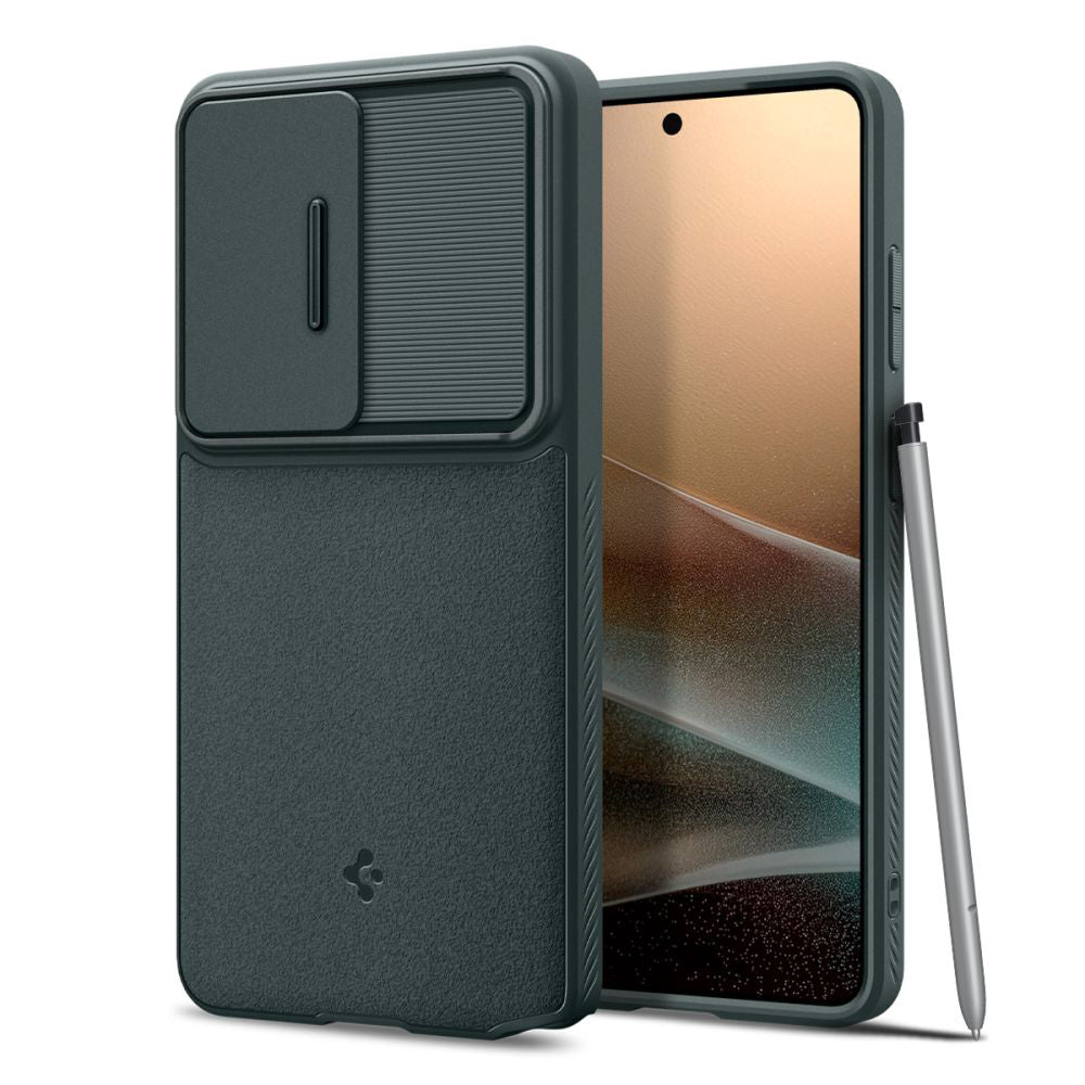 Puzdro pre Samsung Galaxy S26 Ultra S948, Spigen, Optik Armor, Zelená ACS10688