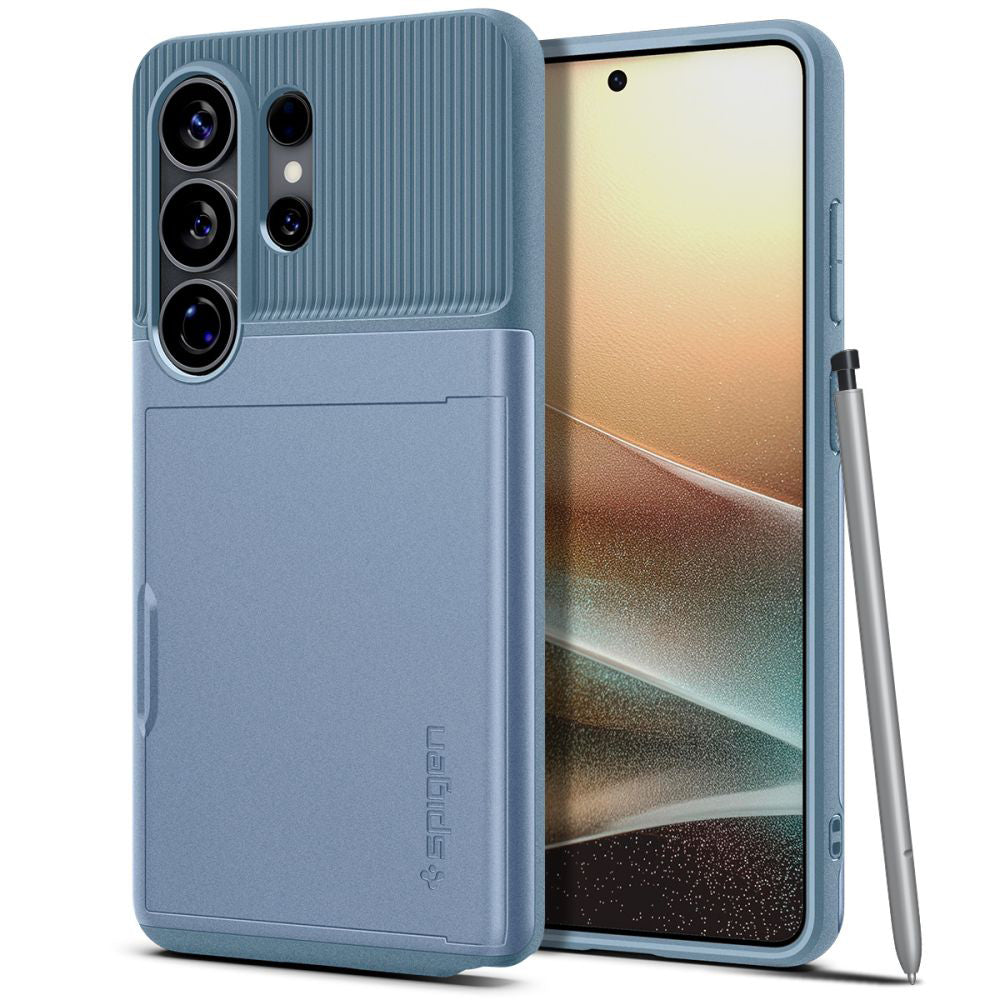 Puzdro pre Samsung Galaxy S26 Ultra S948, Spigen, Slim Armor CS, Modré ACS11225