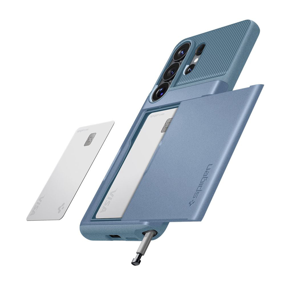 Puzdro pre Samsung Galaxy S26 Ultra S948, Spigen, Slim Armor CS, Modré ACS11225