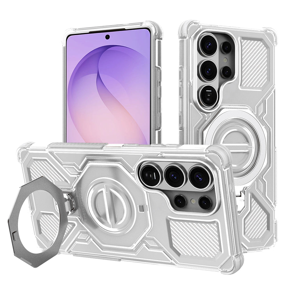 Puzdro pre Samsung Galaxy S26 Ultra S948, Techsuit, Carbon Shield Pro, Biele