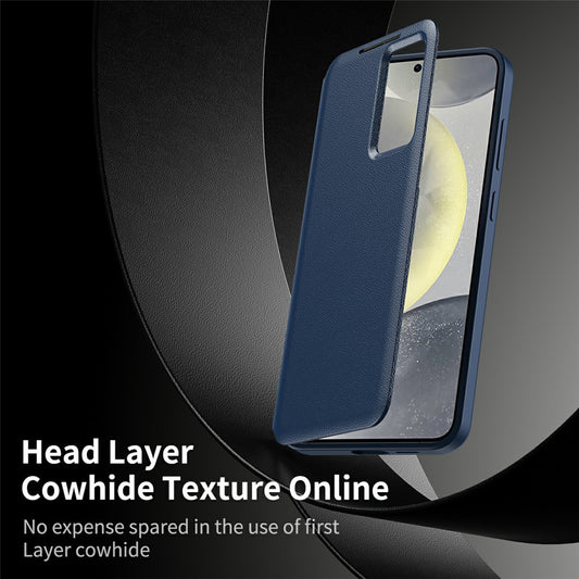 Puzdro pre Samsung Galaxy S26 Ultra, Techsuit, SmartView, Modrá