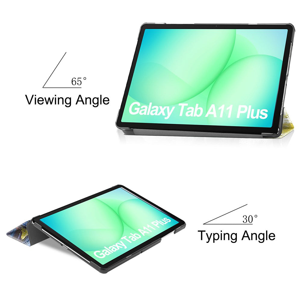 Obal na Samsung Galaxy Tab A11+ / Tab A9+, Techsuit, FoldPro Starry Night, viacfarebný