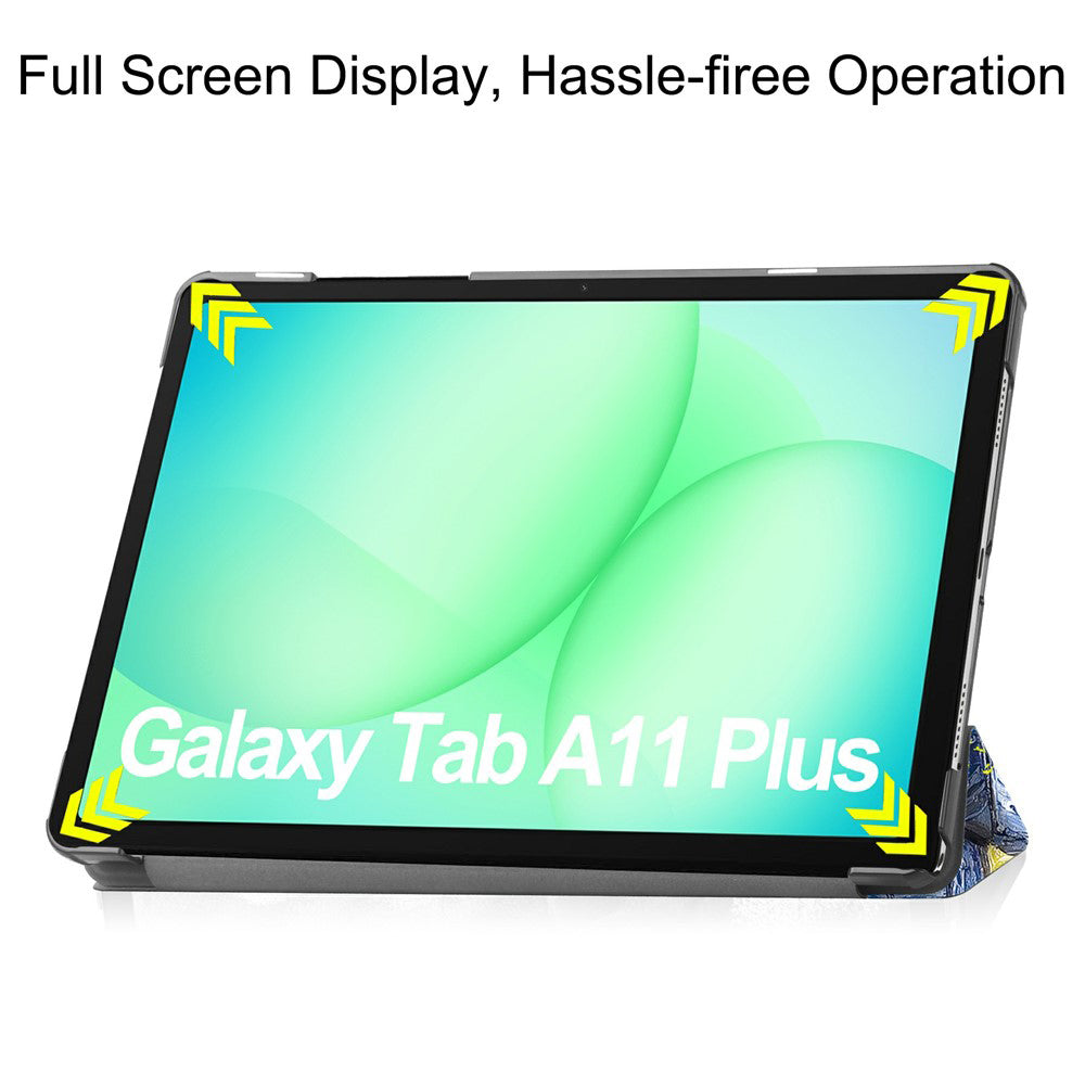 Obal na Samsung Galaxy Tab A11+ / Tab A9+, Techsuit, FoldPro Starry Night, viacfarebný