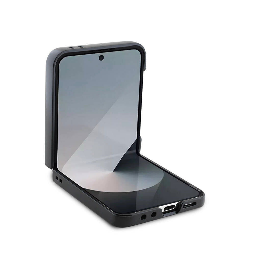 Puzdro pre Samsung Galaxy Z Flip7 F766, Guess, 4G Metal Logo, Hnedé