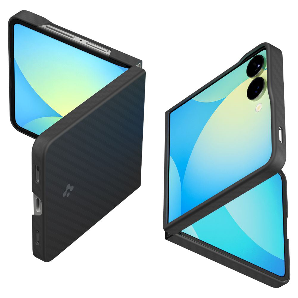 Puzdro pre Samsung Galaxy Z Flip7 F766, Spigen, Air Skin, Čierne ACS09564