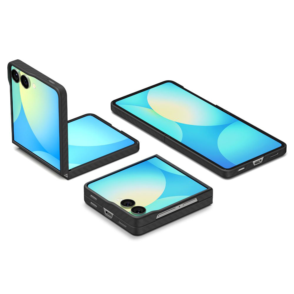 Puzdro pre Samsung Galaxy Z Flip7 F766, Spigen, Air Skin, Čierne ACS09564