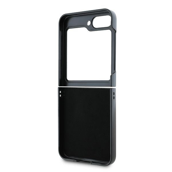 Puzdro pre Samsung Galaxy Z Flip7 FE F761 / Z Flip6 F741, DKNY, Vzor s potlačou kockovaných prúžkov, Ružová