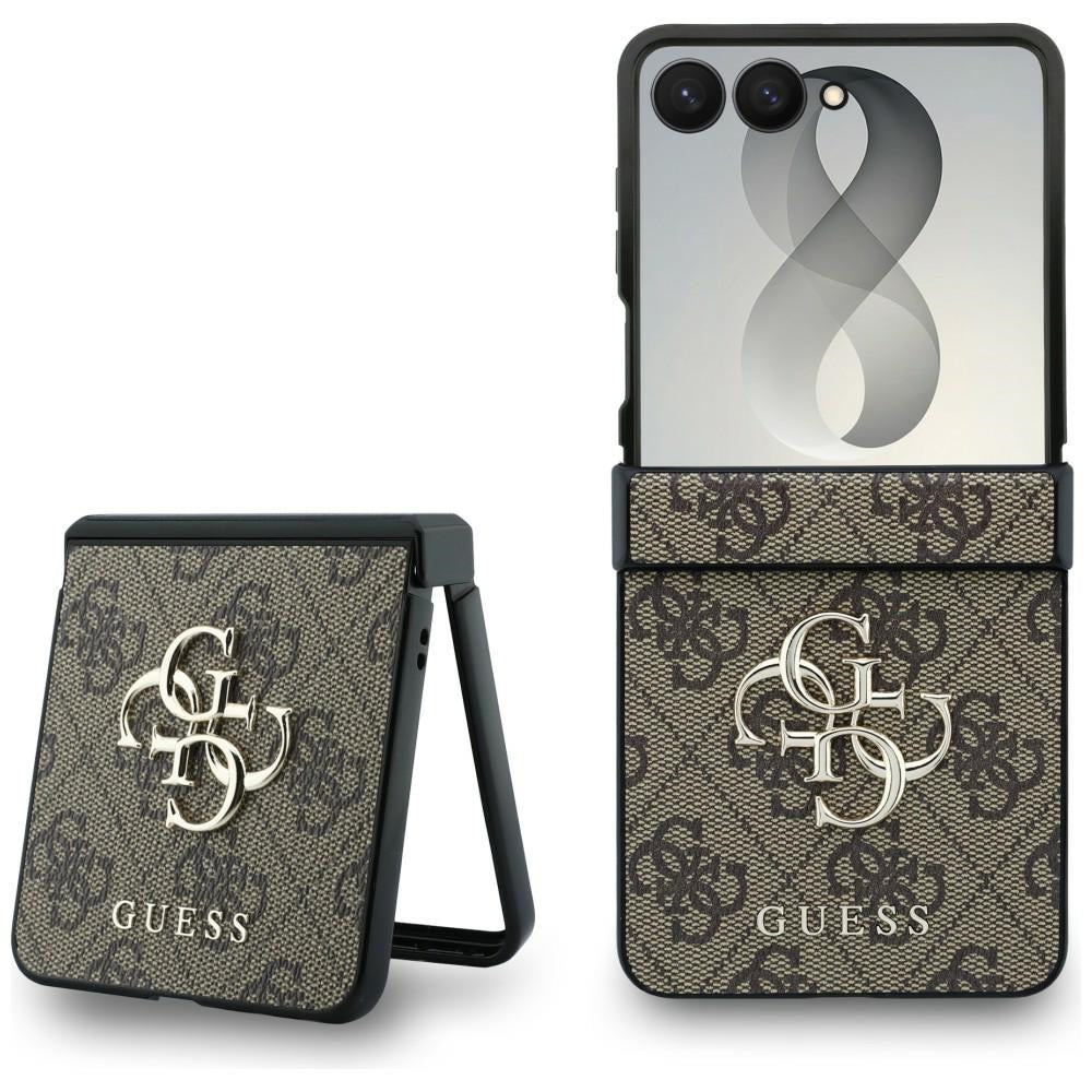 Puzdro pre Samsung Galaxy Z Flip8 F776, Guess, 4G Big Logo, Hnedé
