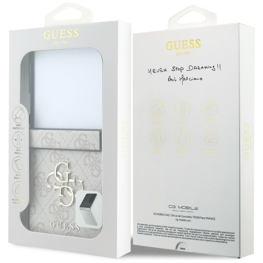 Puzdro pre Samsung Galaxy Z Flip8 F776, Guess, 4G Veľké logo, Ružové