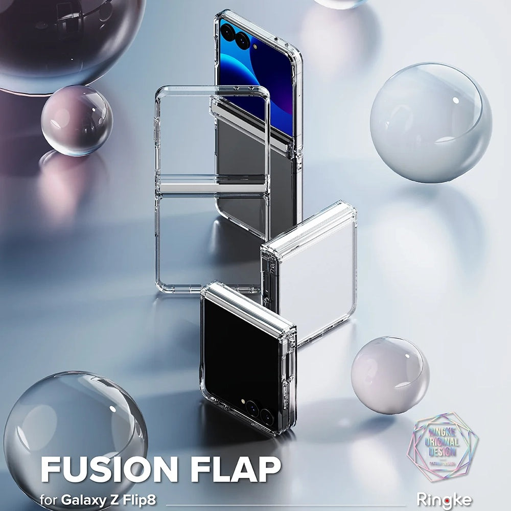 Puzdro pre Samsung Galaxy Z Flip8 F776, Ringke, Fusion Flap, Priehľadné