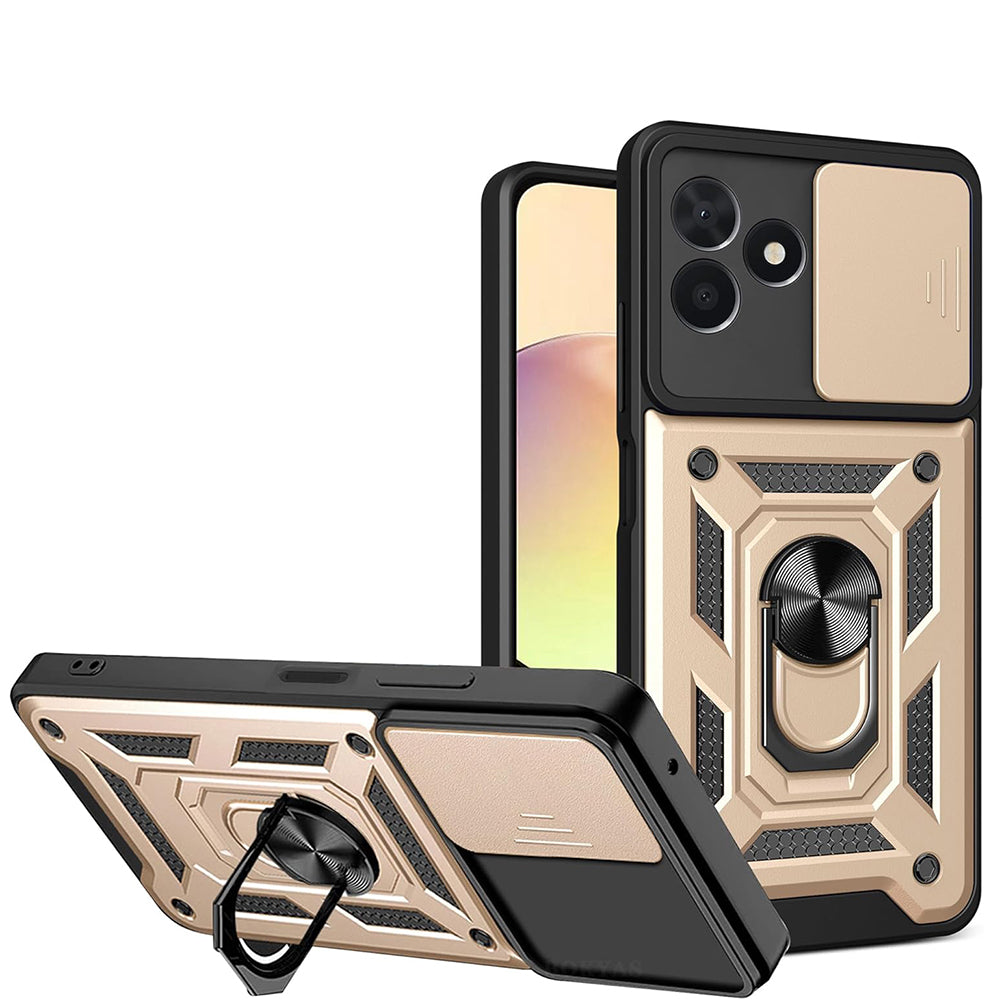 Puzdro pre Samsung Galaxy Z Flip8 F776, Techsuit, CamShield, Zlaté