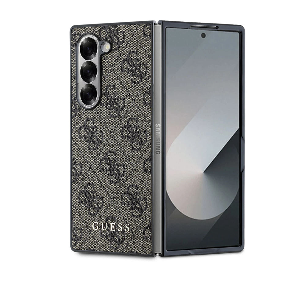 Puzdro pre Samsung Galaxy Z Fold6 F956, Guess, 4G, Hnedé
