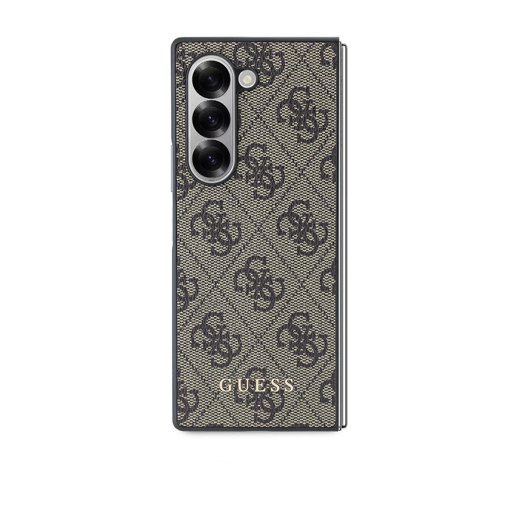 Puzdro pre Samsung Galaxy Z Fold6 F956, Guess, 4G, Hnedé