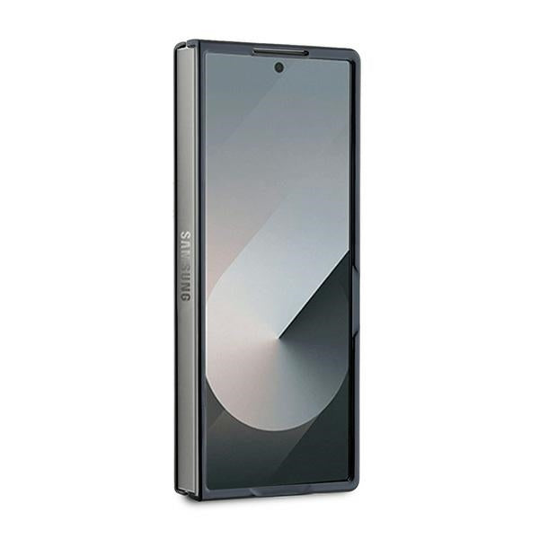 Puzdro pre Samsung Galaxy Z Fold6 F956, Karl Lagerfeld, Saffiano Monogram Karl's Head Metal, Čierne