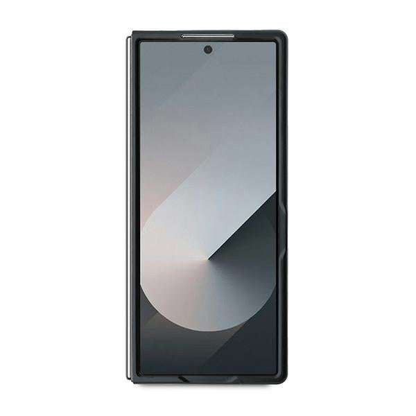 Puzdro pre Samsung Galaxy Z Fold6 F956, Karl Lagerfeld, Saffiano Monogram Karl's Head Metal, Čierne