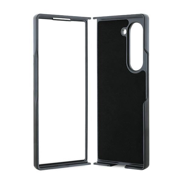 Puzdro pre Samsung Galaxy Z Fold6 F956, Karl Lagerfeld, Saffiano Monogram Karl's Head Metal, Čierne