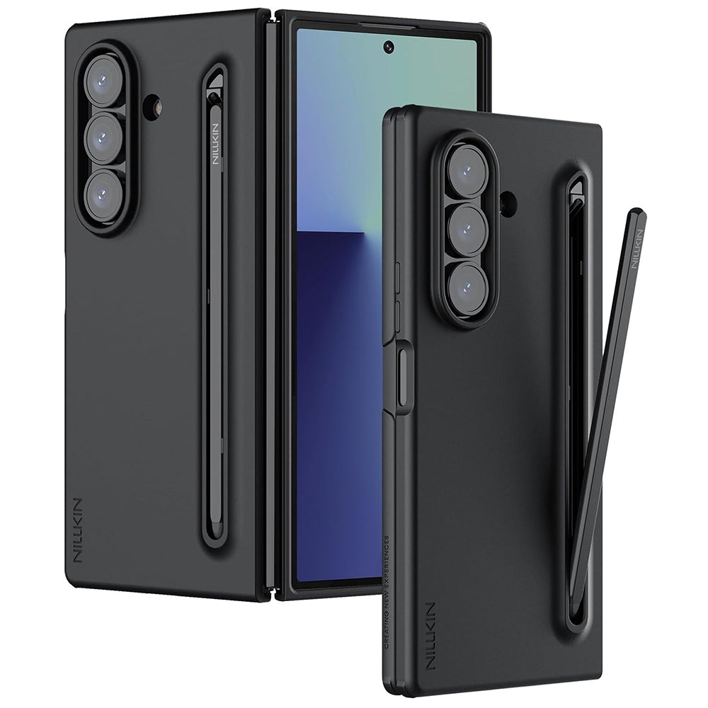 Puzdro pre Samsung Galaxy Z Fold7 F966, Nillkin, Flex Pure s držiakom na S-Pen, čierne