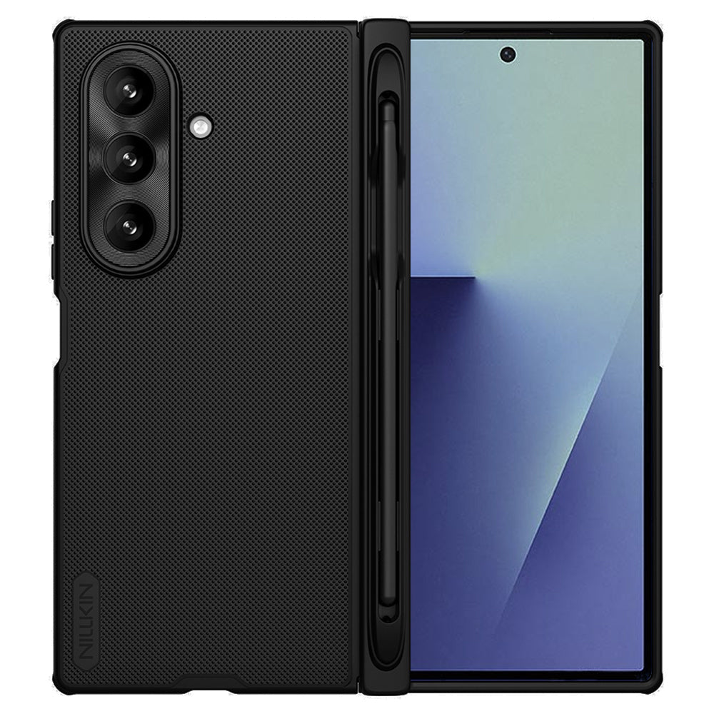 Puzdro pre Samsung Galaxy Z Fold7 F966, Nillkin, Super Frosted Shield s držiakom na pero, čierne