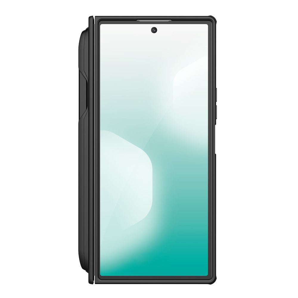 Puzdro pre Samsung Galaxy Z Fold7 F966, Nillkin, Super Frosted Shield s držiakom na pero, čierne